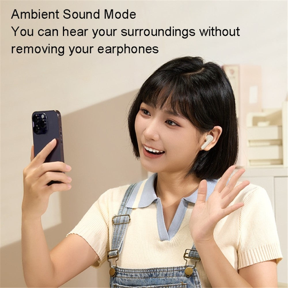 REMAX CozyPods W10N ANC+ENC Dual Noise-Canceling Wireless Earbuds Bluetooth-compatible Headset