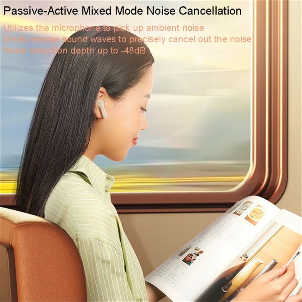 REMAX CozyPods W10N ANC+ENC Dual Noise-Canceling Wireless Earbuds Bluetooth-compatible Headset