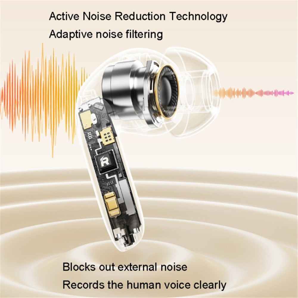 REMAX CozyPods W10N ANC+ENC Dual Noise-Canceling Wireless Earbuds Bluetooth-compatible Headset