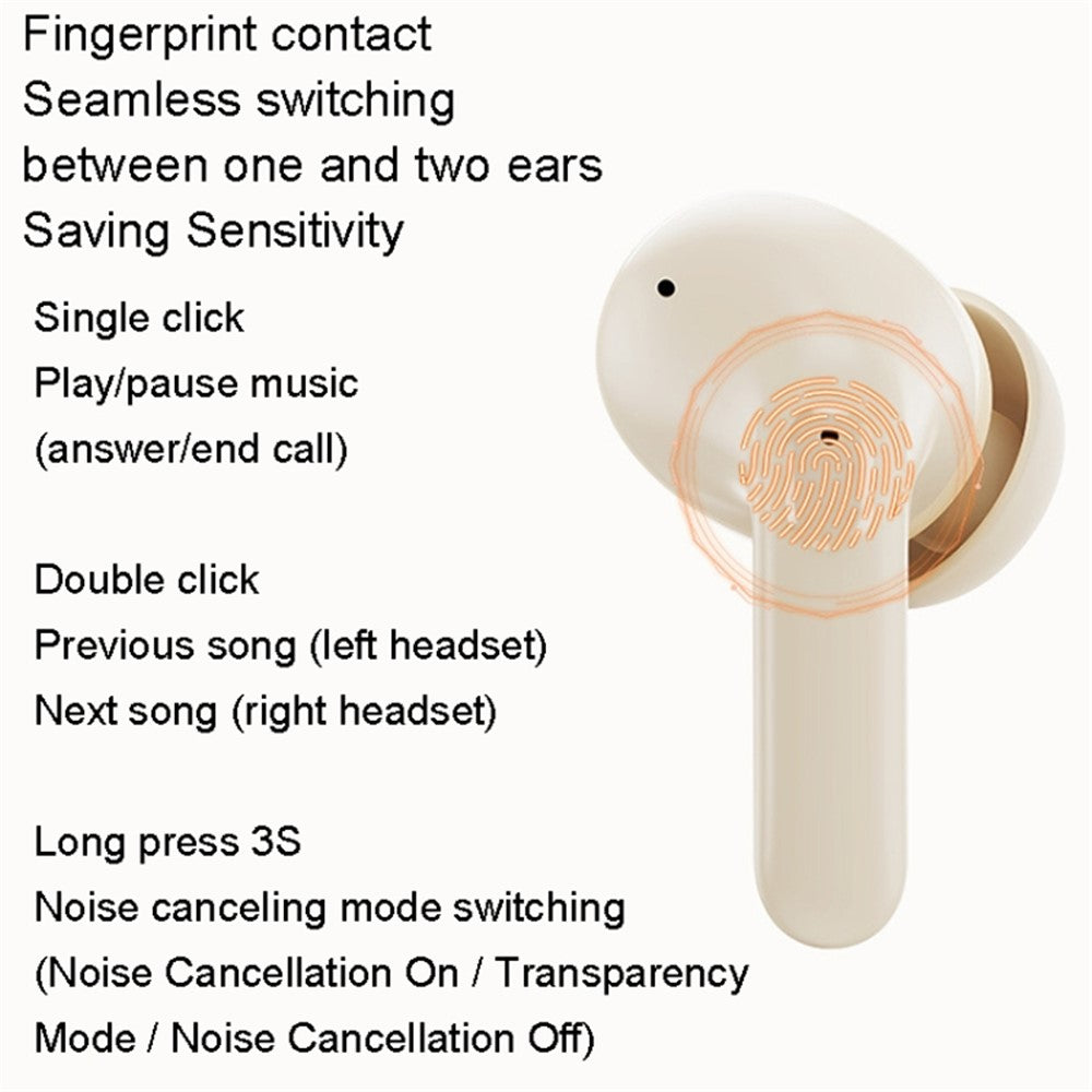 REMAX CozyPods W10N ANC+ENC Dual Noise-Canceling Wireless Earbuds Bluetooth-compatible Headset