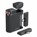 YESIDO KR19 2 in 1 Button Clip-On Microphone 100m Range Wireless Lavalier Mic Set