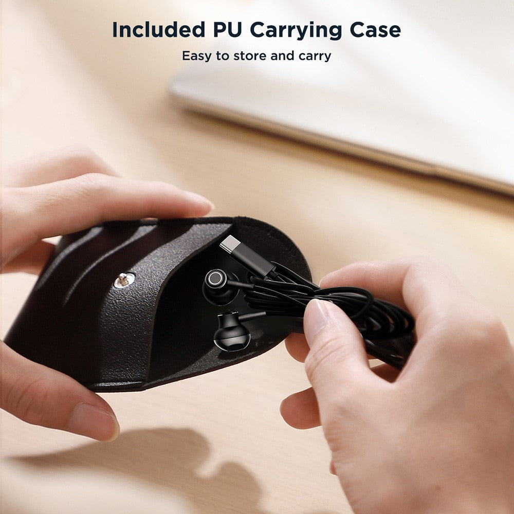 JOYROOM JR-EC07 Metal Half In-Ear Wired Earphone Type-C Headphone with Micphone