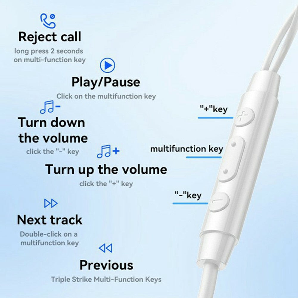 YESIDO YH45 Type-C Digital Wired Earphones with Microphone