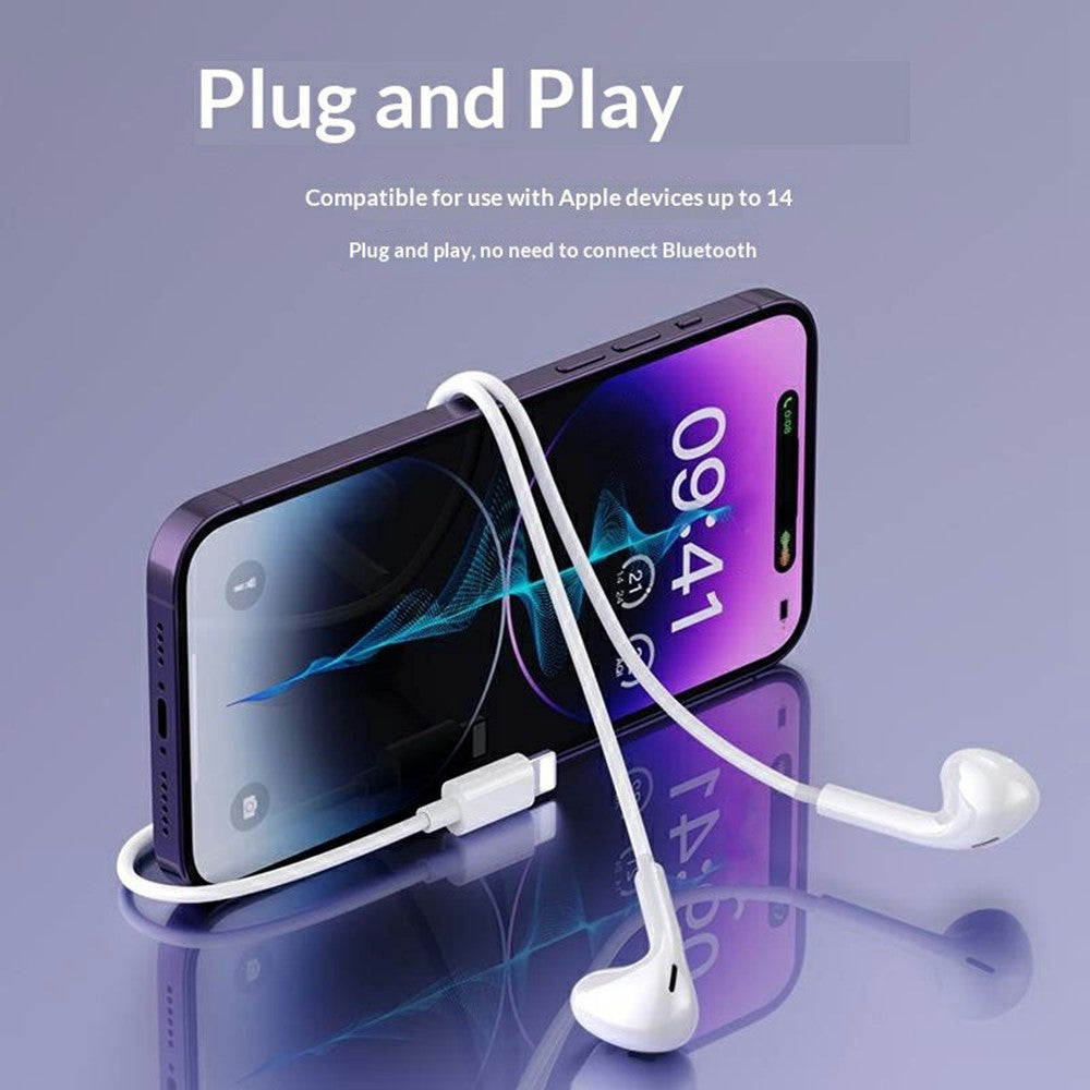 YESIDO YH51 Wired Earphones – iP Connector, 14mm Dynamic Driver
