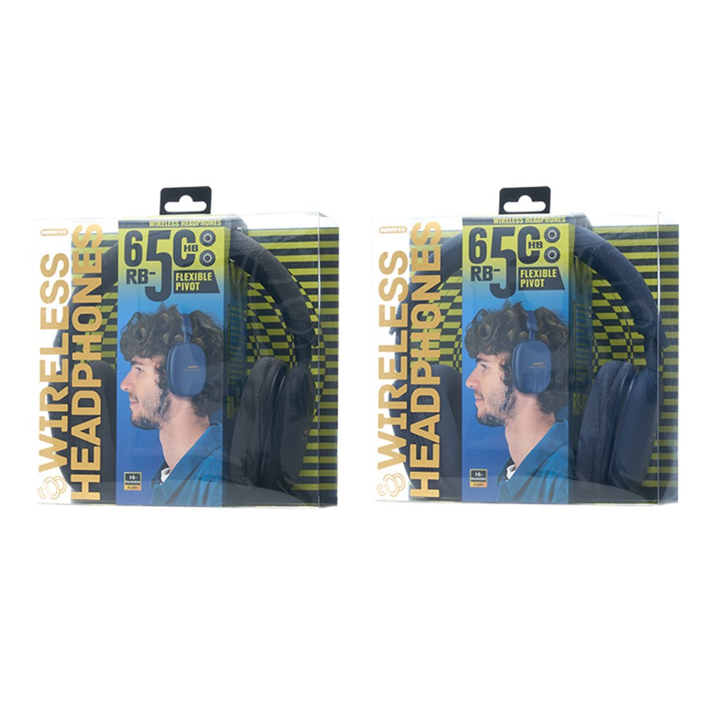 REMAX RB-650HB Wireless Headset Bluetooth-compatible Over-Ear Music Headphone