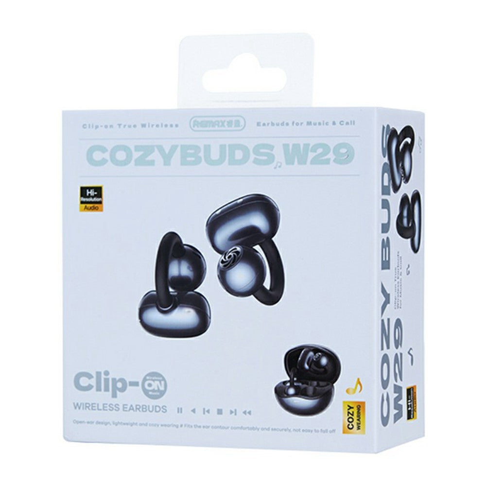 REMAX Cozybuds W29 Clip-On Ear Wireless Earbuds Bluetooth-compatible Music Earphones