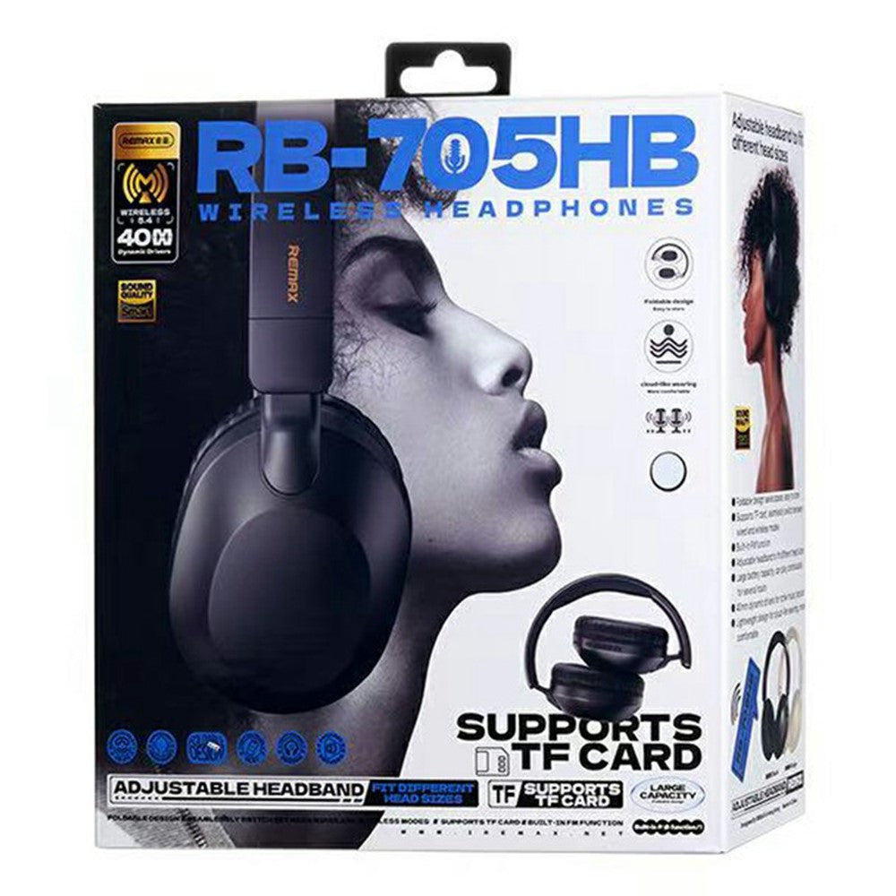 REMAX RB-705HB Wireless Headphones Bluetooth-compatible Over-Ear Headset 18H Playtime Long Battery Life