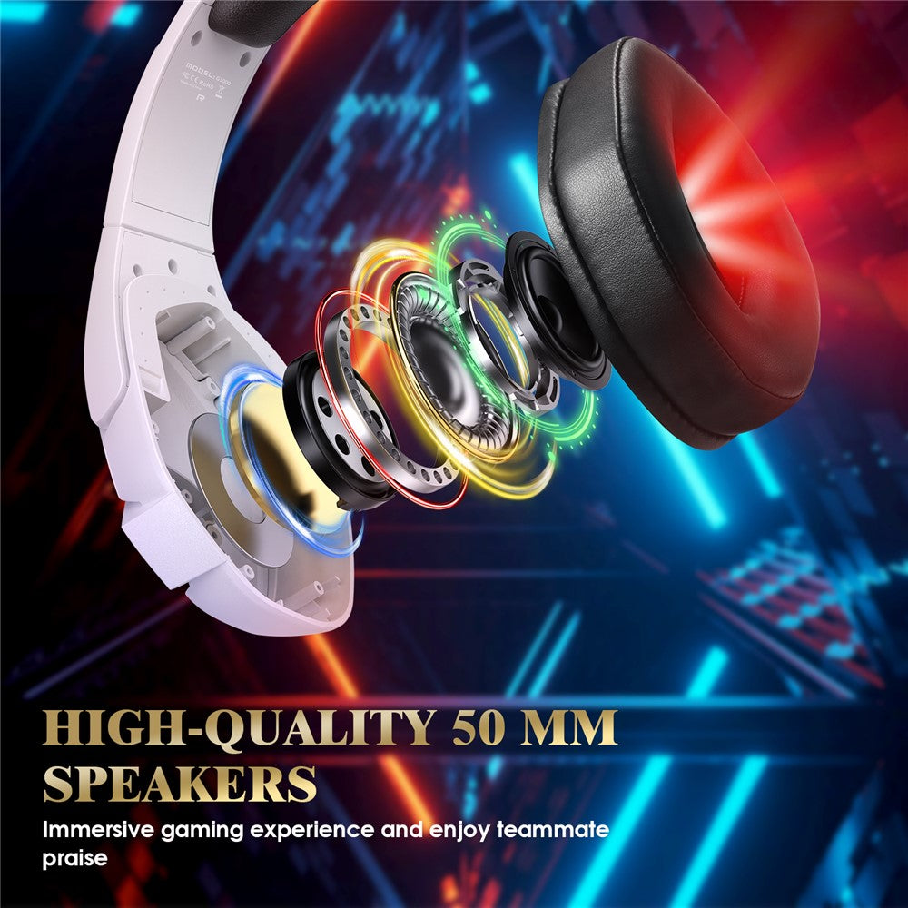 KOTION EACH G3000 RGB Wired Gaming Headset with Splitter Cable