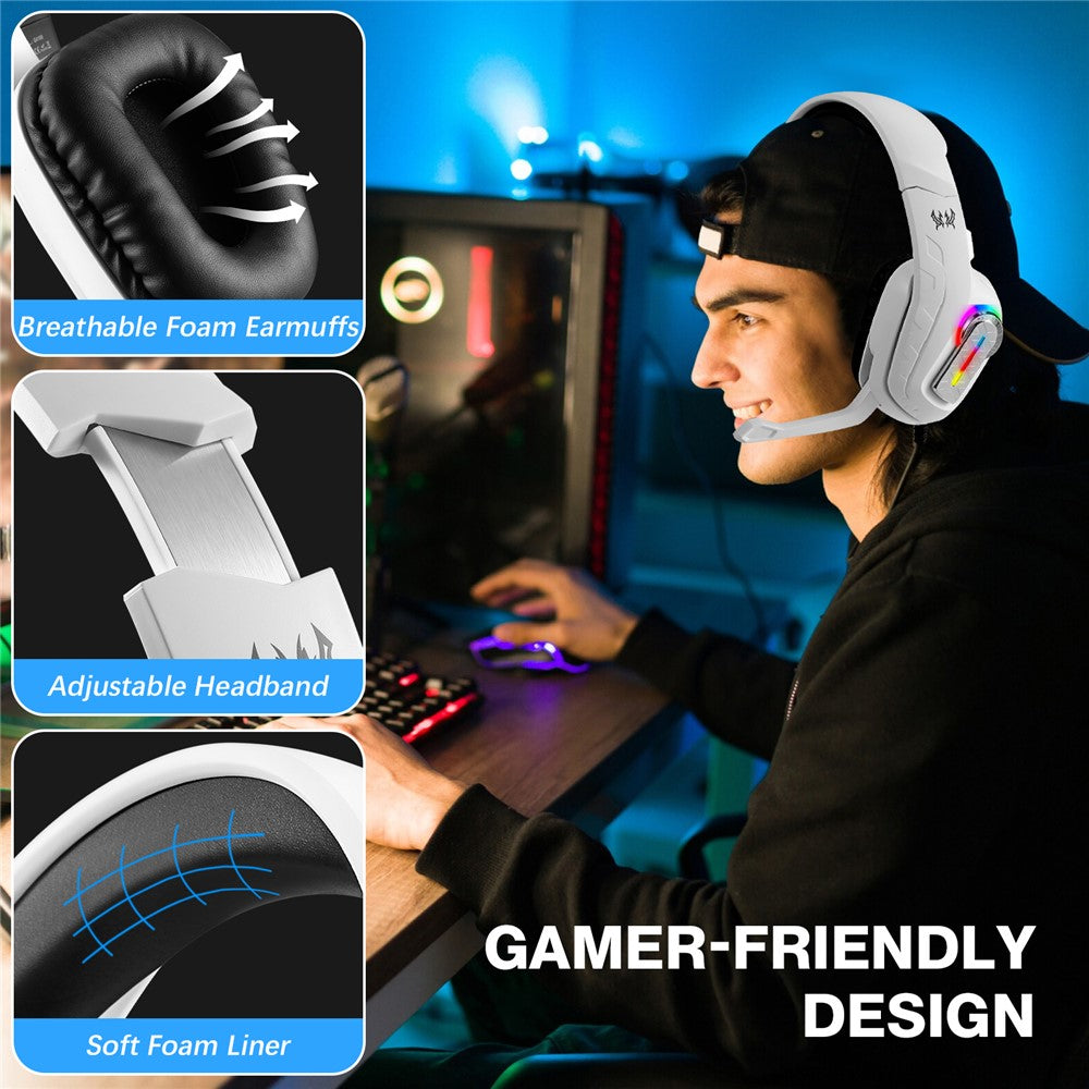 KOTION EACH G4100 LED Wired Gaming Headset with Microphone