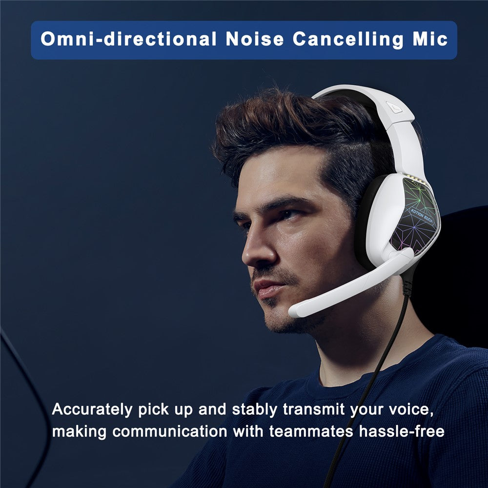 KOTION EACH G6000 LED Wired Gaming Headset for PC & PS5