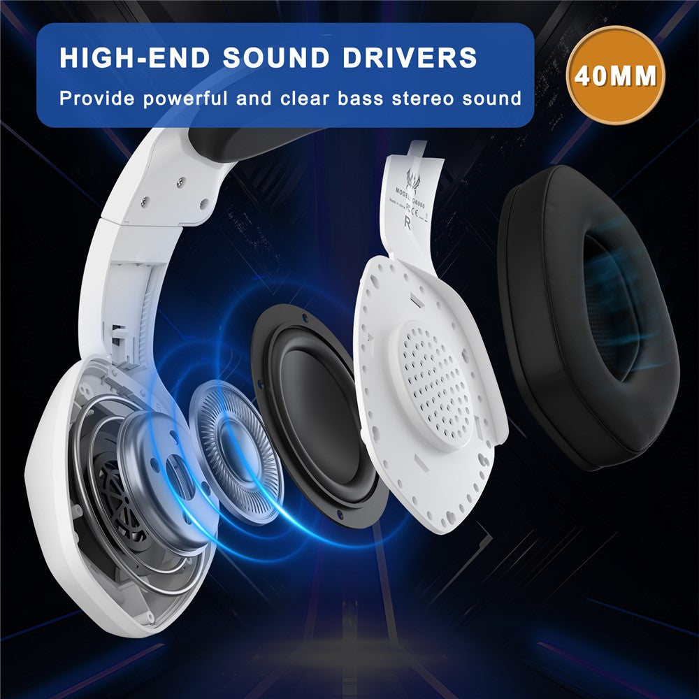 KOTION EACH G6000 LED Wired Gaming Headset for PC & PS5