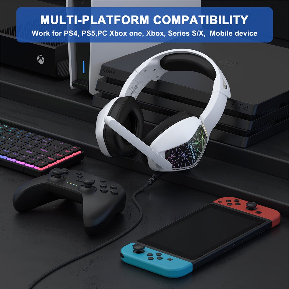 KOTION EACH G6000 LED Wired Gaming Headset for PC & PS5