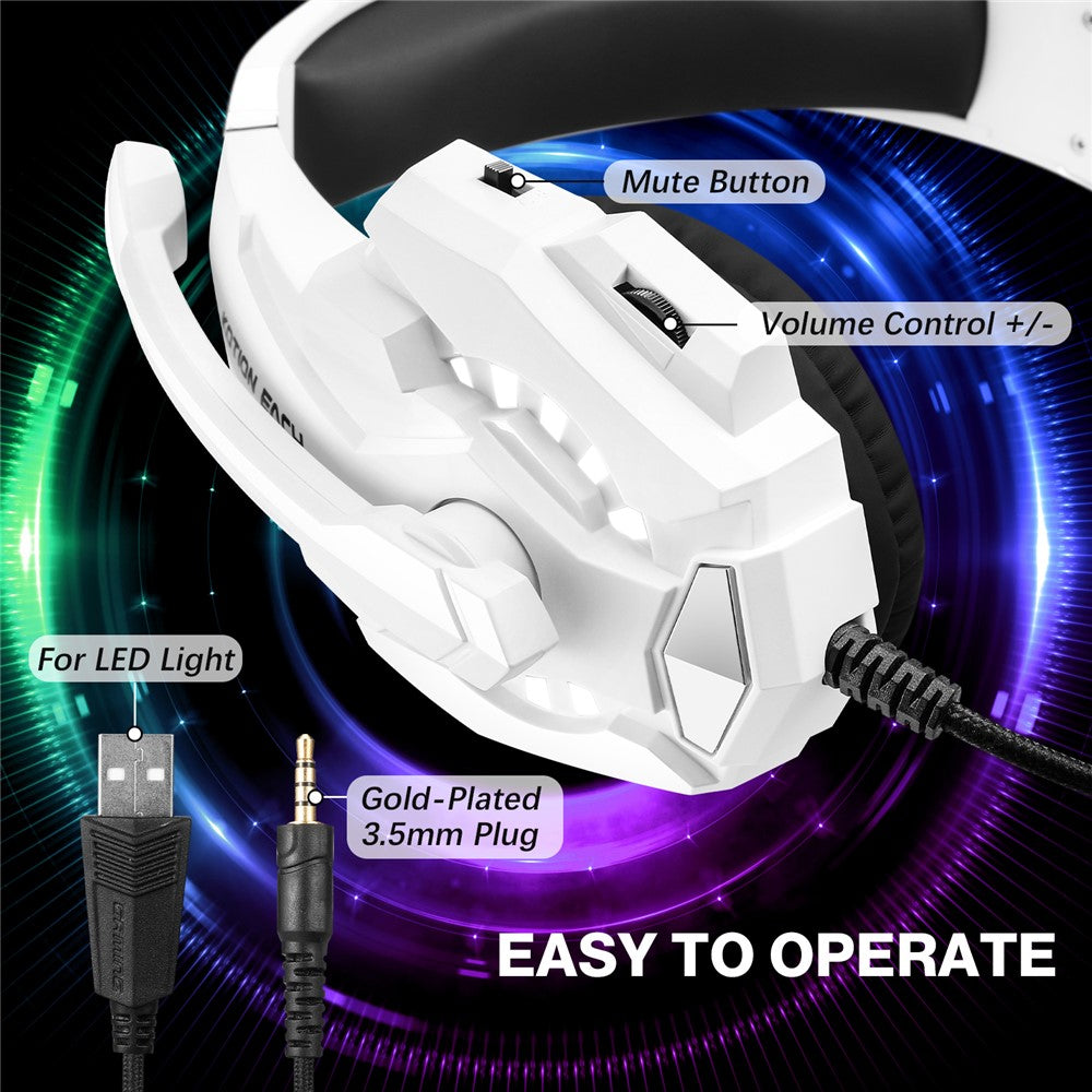 KOTION EACH G9000 Pro LED Wired Gaming Headset with Microphone