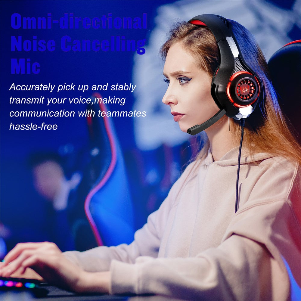 KOTION EACH GS400 LED Wired Gaming Headset for PC, PS4 & PS5