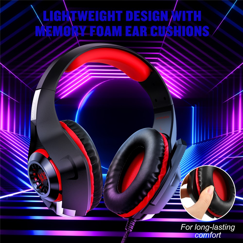 KOTION EACH GS400 LED Wired Gaming Headset for PC, PS4 & PS5