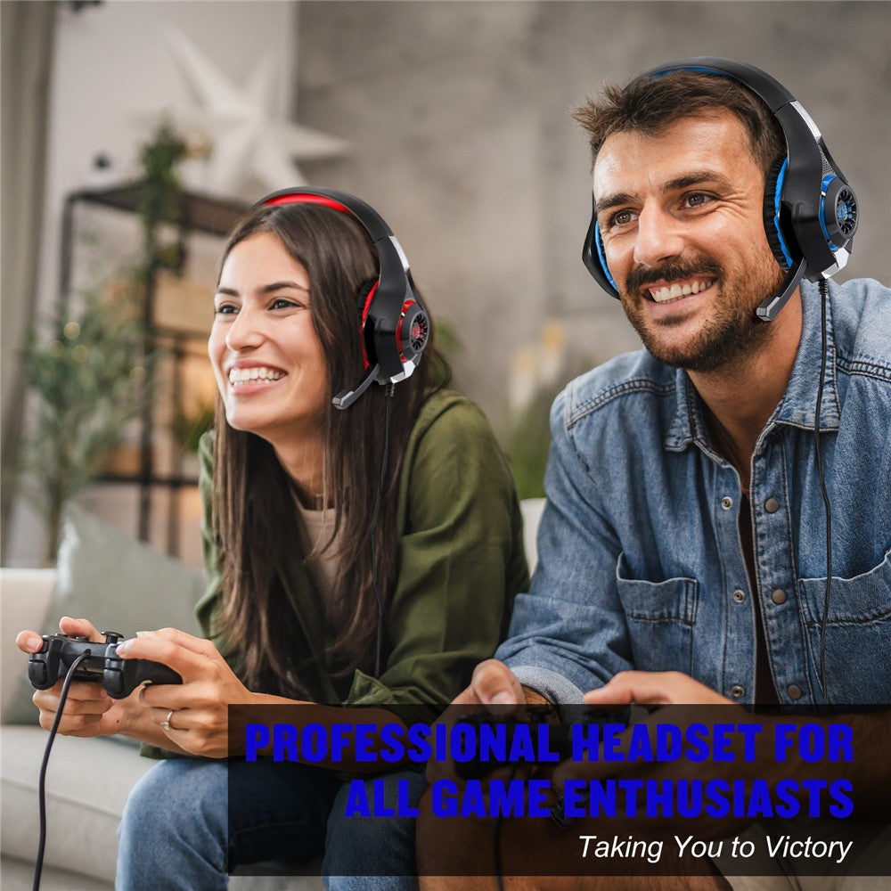 KOTION EACH GS400 LED Wired Gaming Headset for PC, PS4 & PS5
