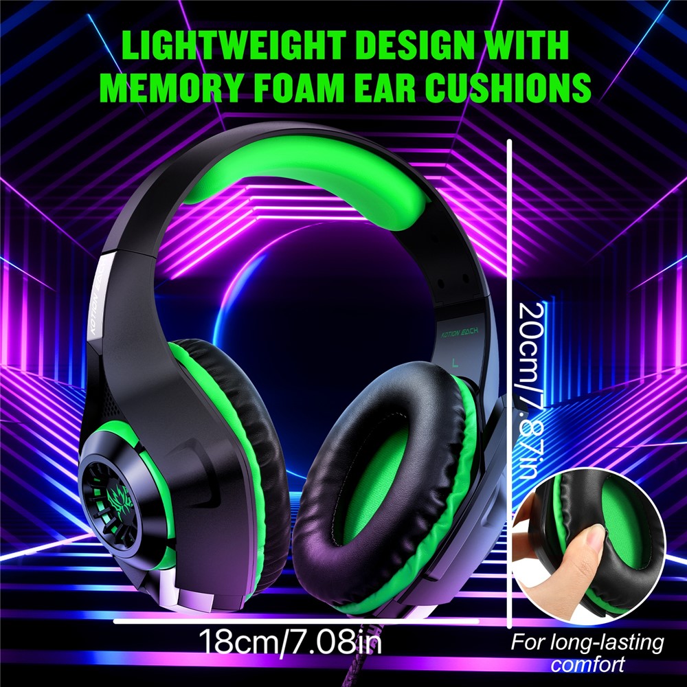 KOTION EACH GS400 LED Wired Gaming Headset for PC, PS4 & PS5