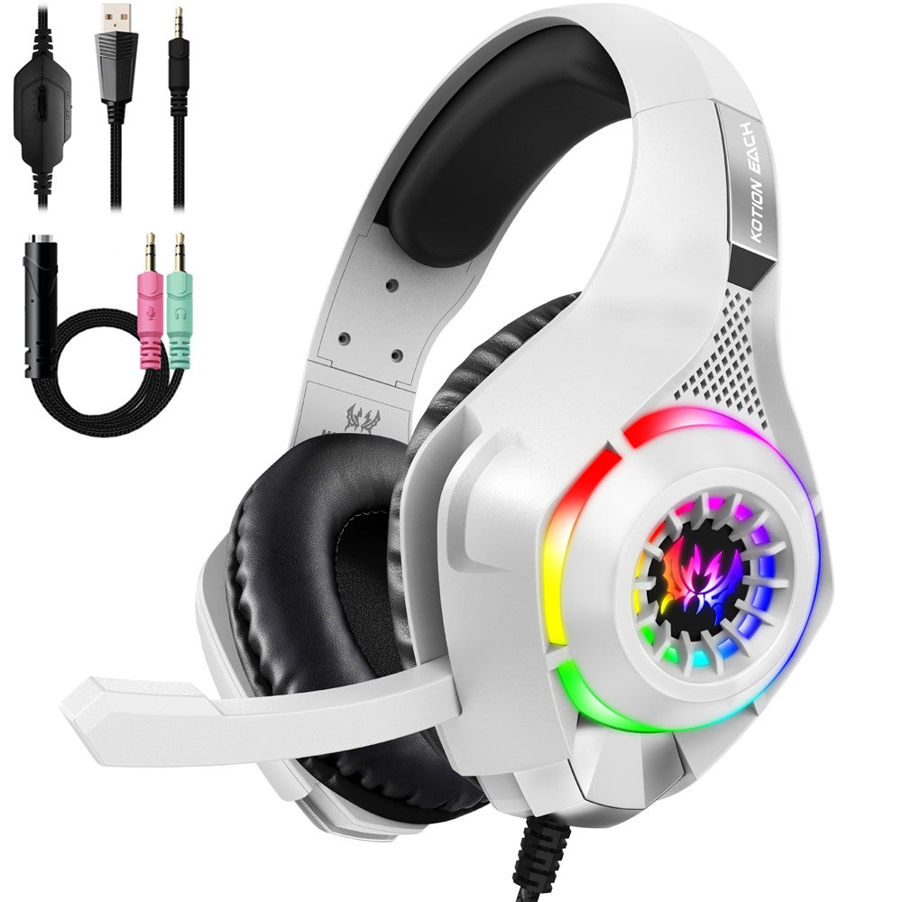 KOTION EACH GS410 RGB Wired Gaming Headset for PC, PS4 & PS5
