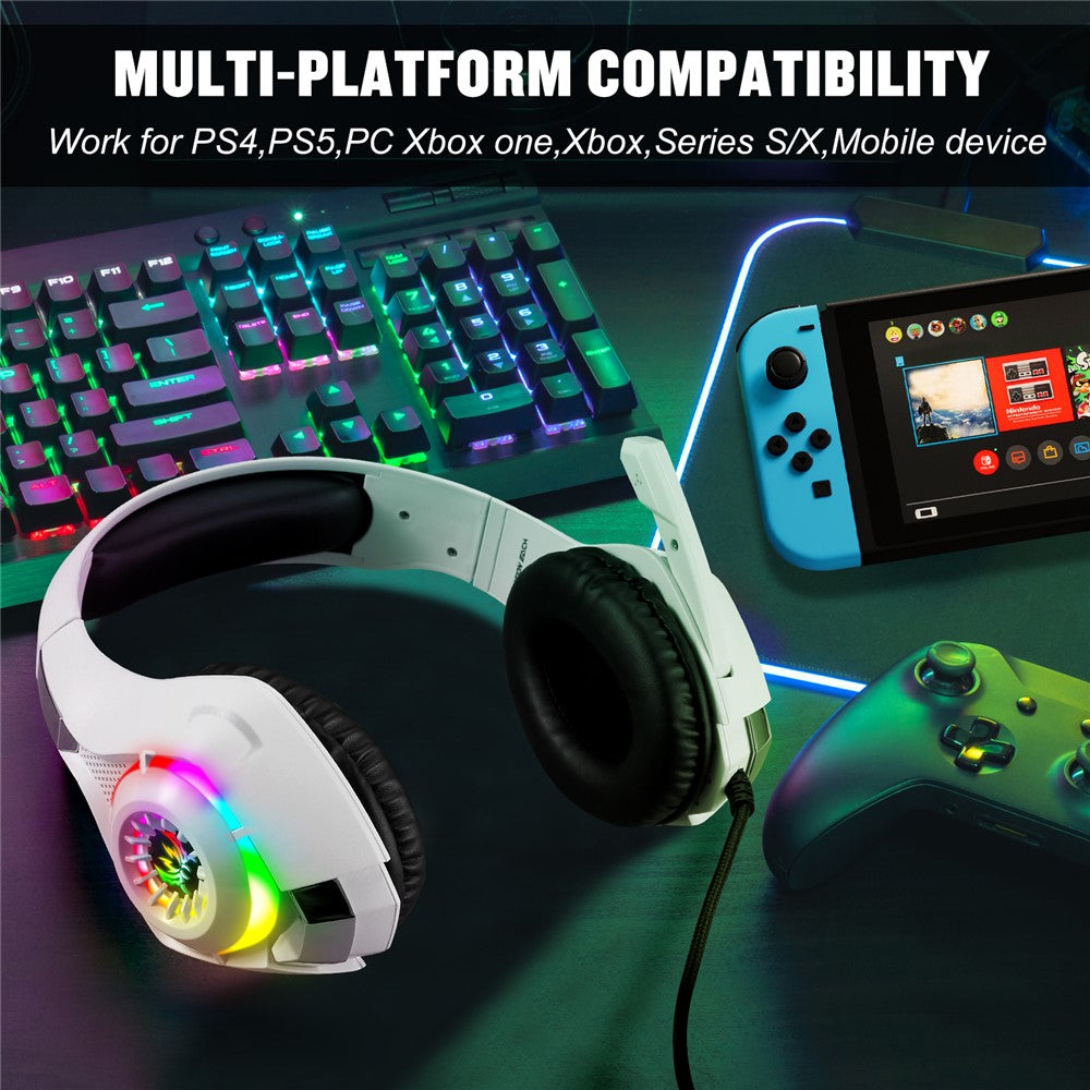 KOTION EACH GS410 RGB Wired Gaming Headset for PC, PS4 & PS5