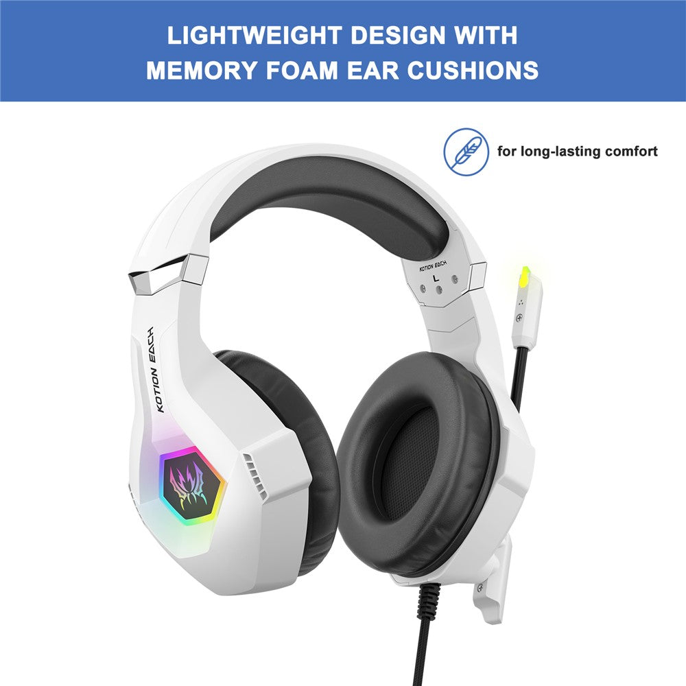 KOTION EACH GS450 RGB Wired Gaming Headset for PC, PS4 & PS5
