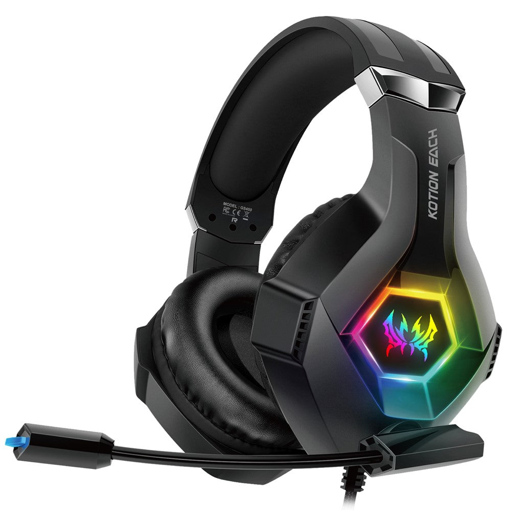 KOTION EACH GS450 RGB Wired Gaming Headset for PC, PS4 & PS5