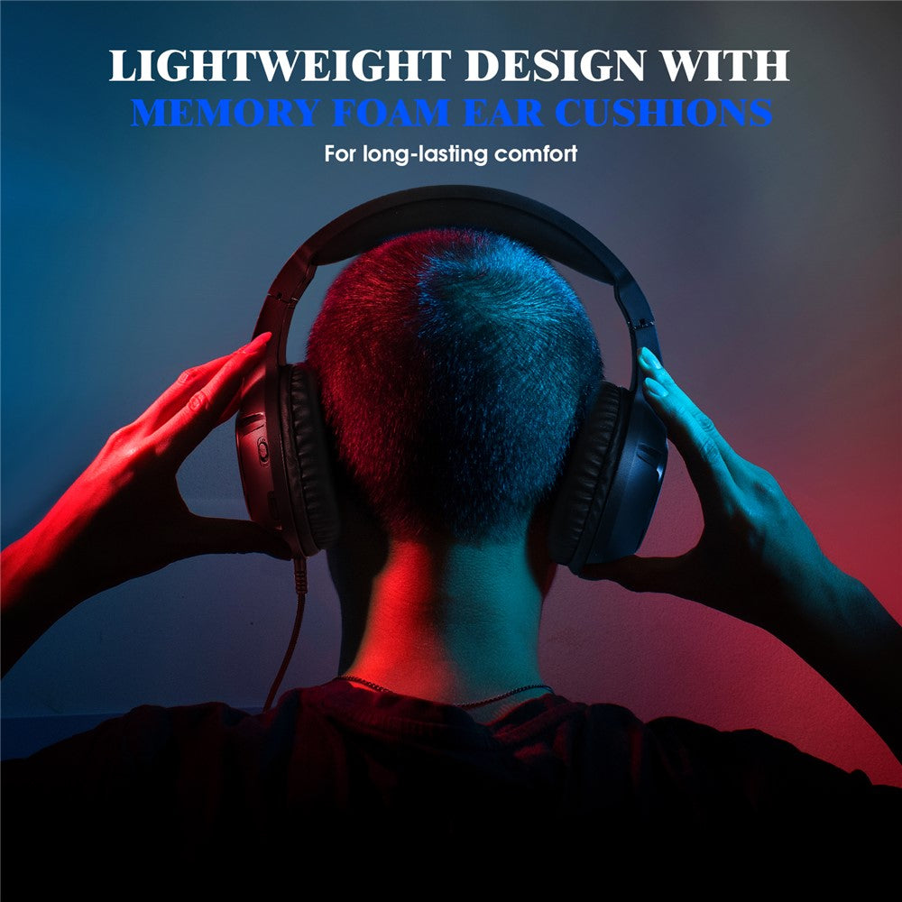 KOTION EACH S20 Wired Gaming Headset – LED Light, Deep Bass
