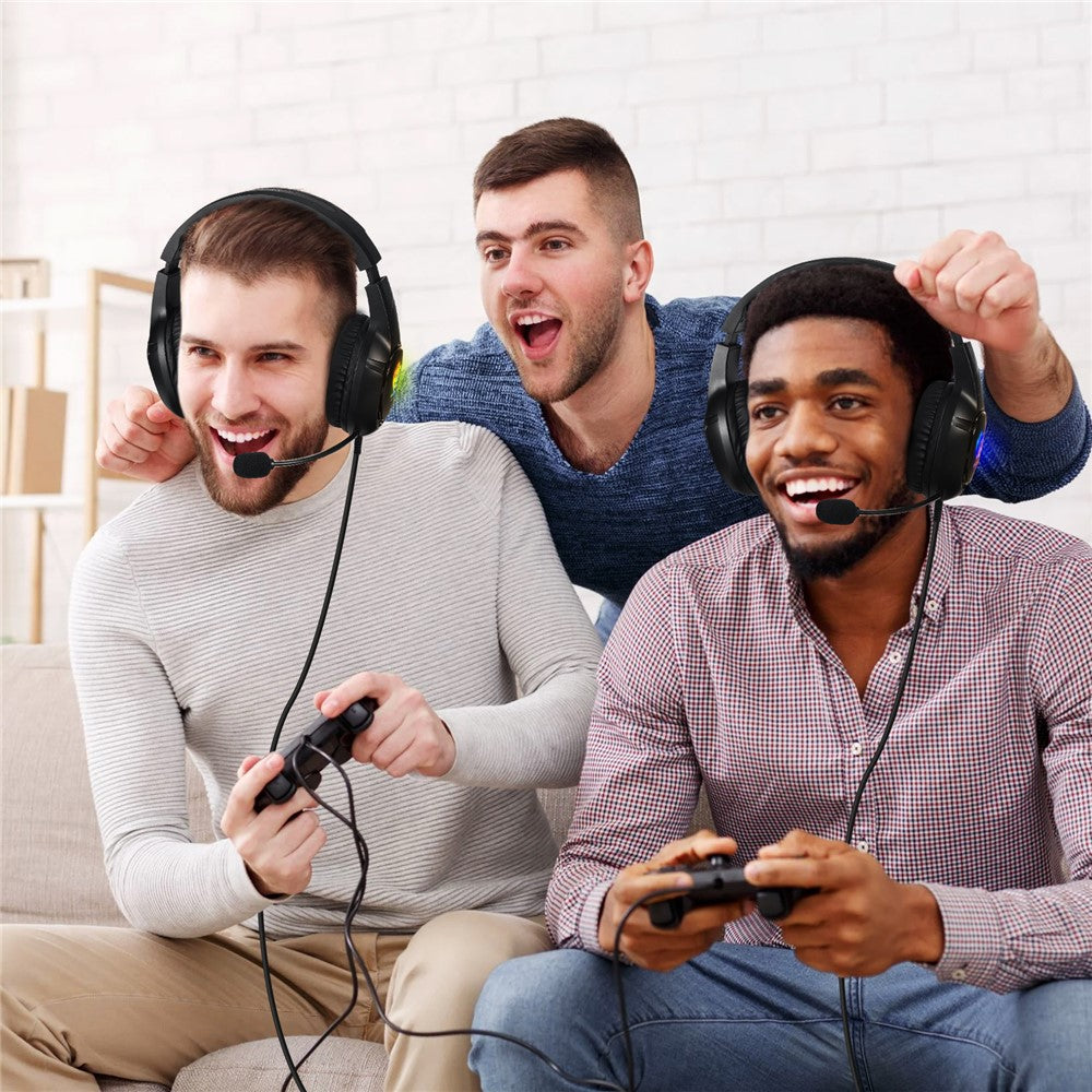 KOTION EACH S20 Wired Gaming Headset – LED Light, Deep Bass