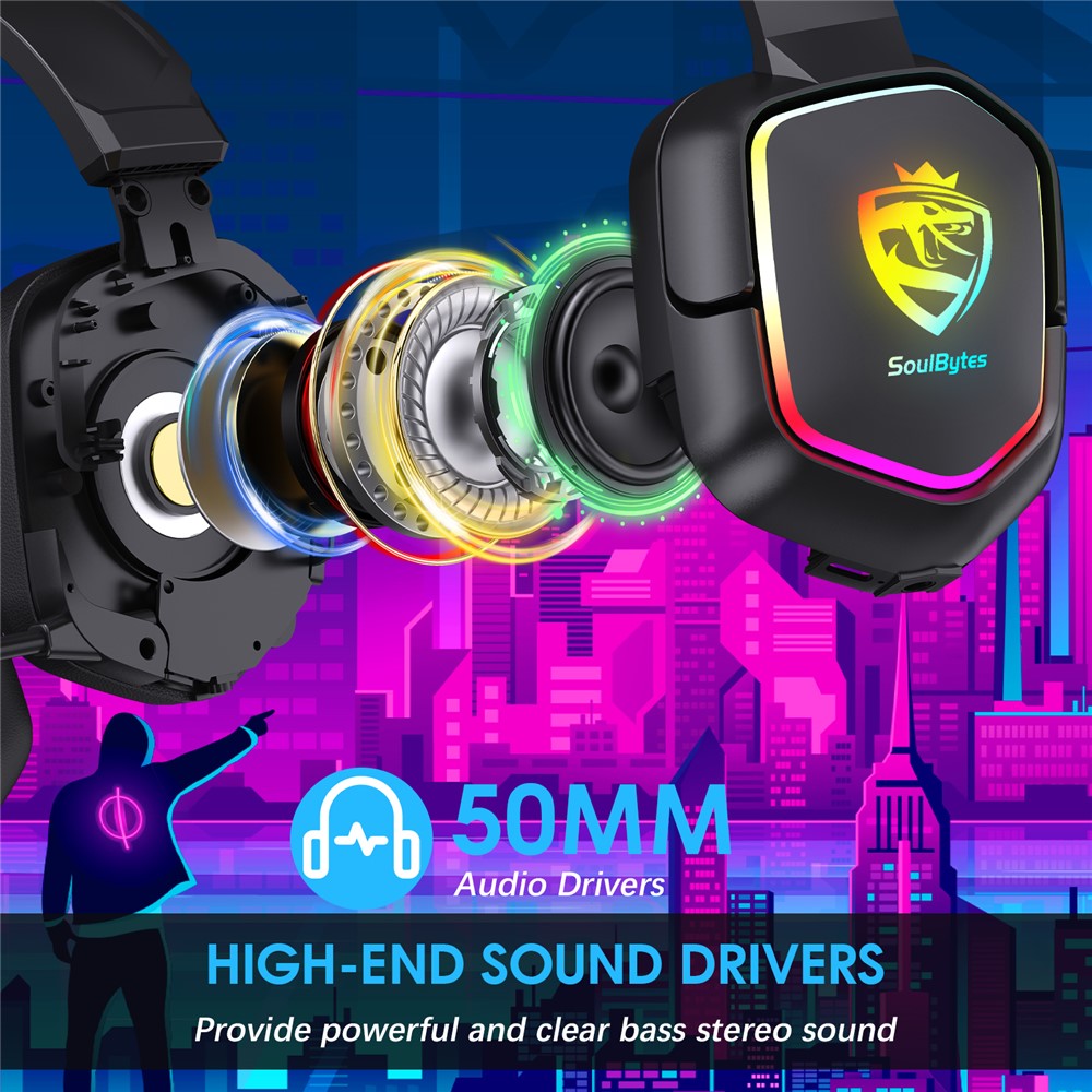 KOTION EACH S21 Over-Ear RGB Wired Gaming Headset