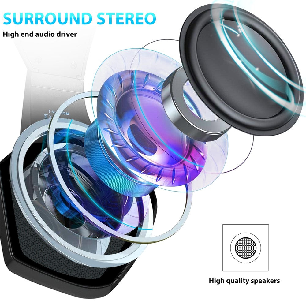 KOTION EACH V-1 RGB Wired Gaming Headset with Adapter Cable