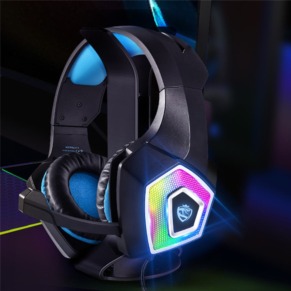 KOTION EACH V-1 RGB Wired Gaming Headset with Adapter Cable