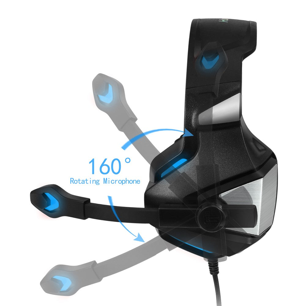 KOTION EACH V-3 Wired Gaming Headset for PS4 & PS5 – Heavy Bass, LED Light