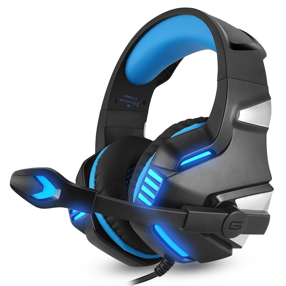 KOTION EACH V-3 Wired Gaming Headset for PS4 & PS5 – Heavy Bass, LED Light