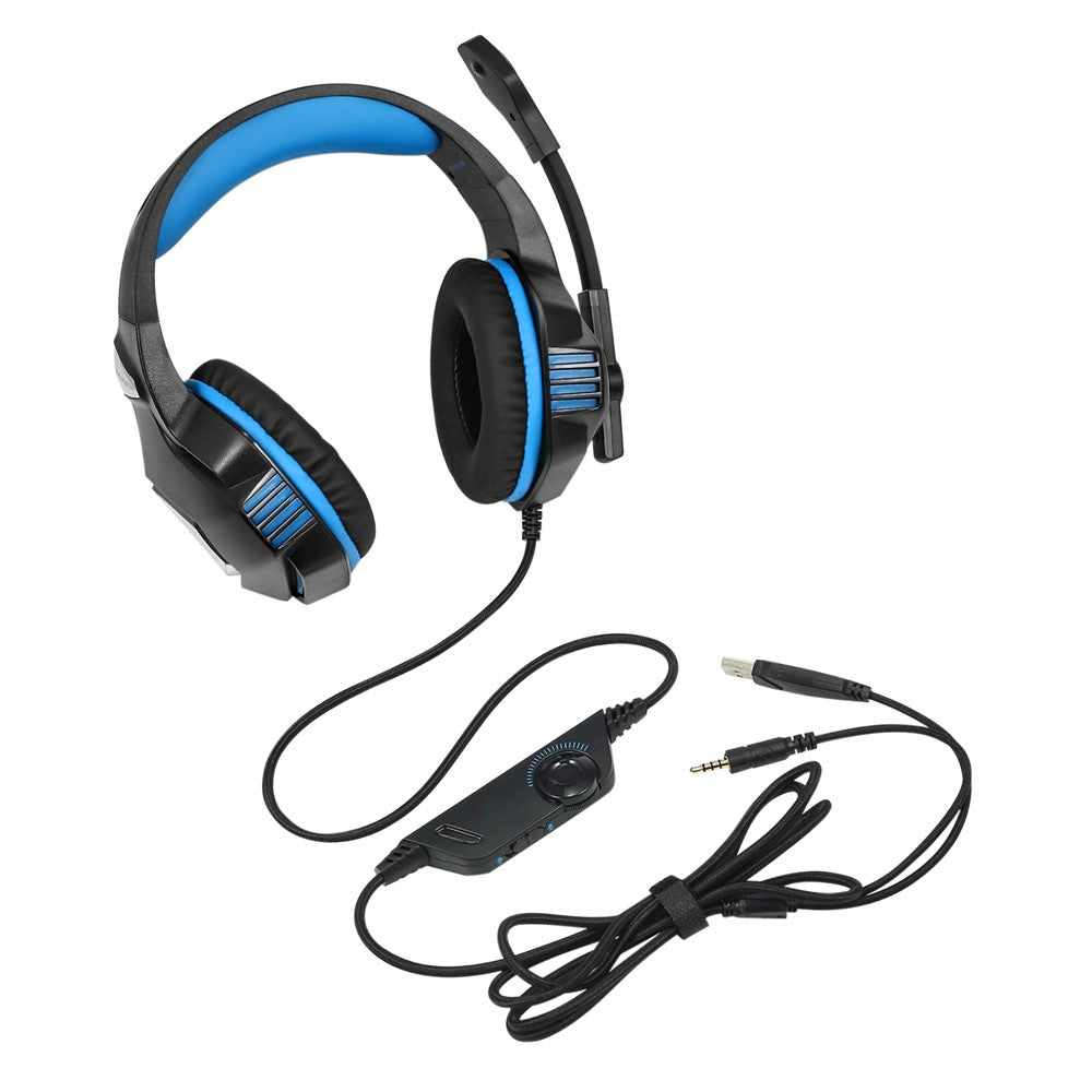 KOTION EACH V-3 Wired Gaming Headset for PS4 & PS5 – Heavy Bass, LED Light