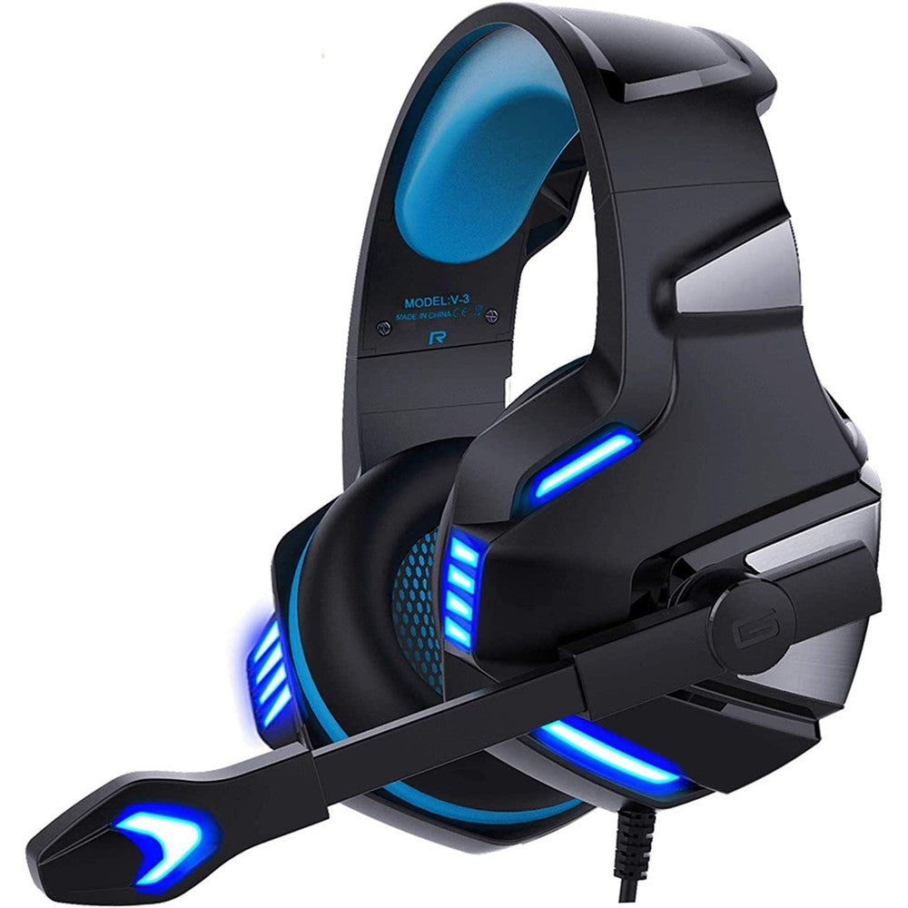 KOTION EACH V-3 Wired Gaming Headset for PS4 & PS5 – Heavy Bass, LED Light