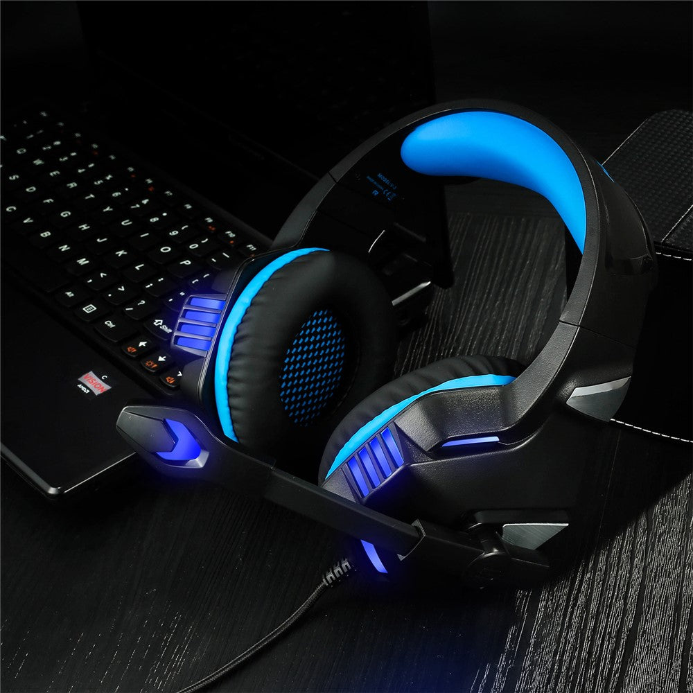 KOTION EACH V-3 Wired Gaming Headset for PS4 & PS5 – Heavy Bass, LED Light