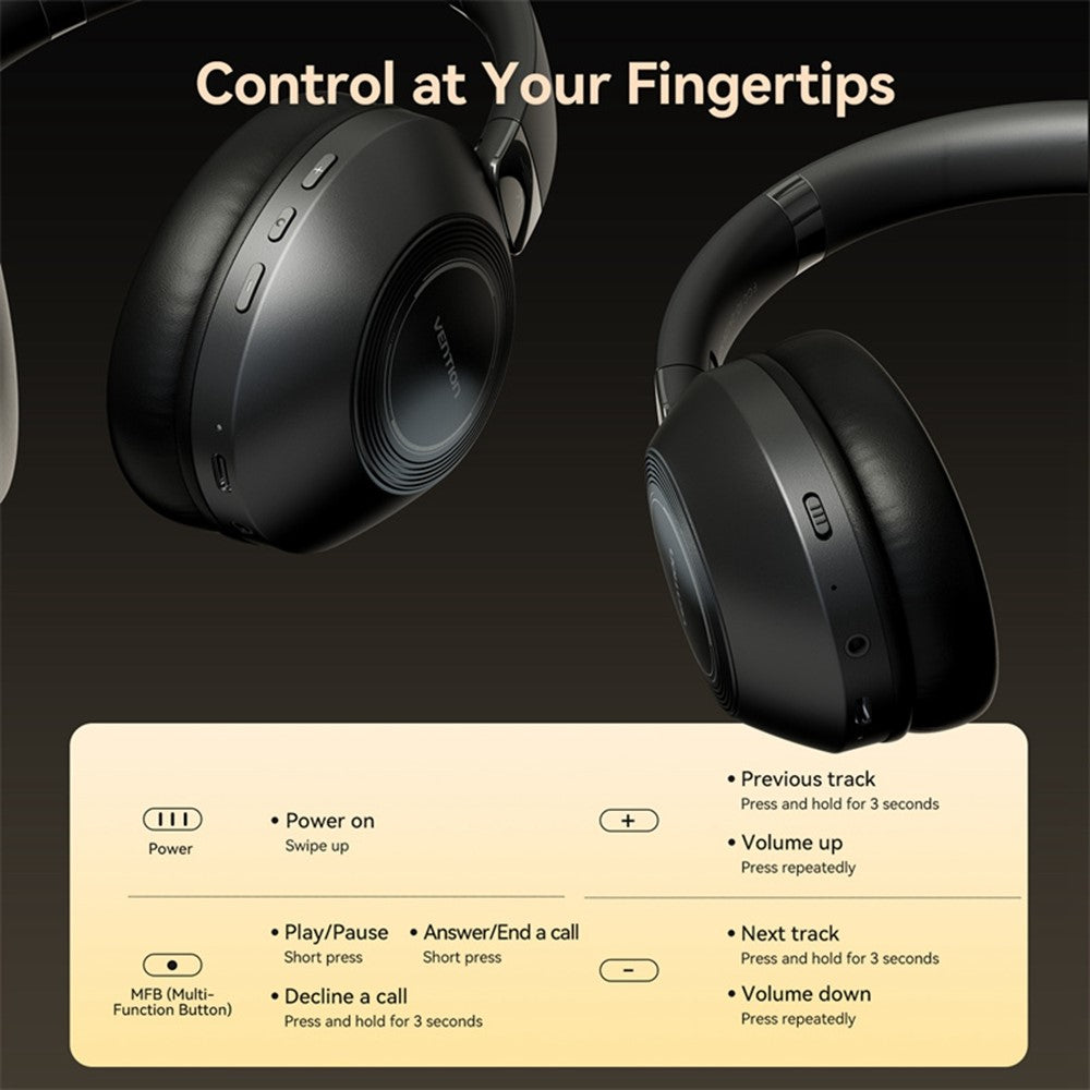 VENTION Soundmate S11 Wireless On-Ear Headset with Microphone