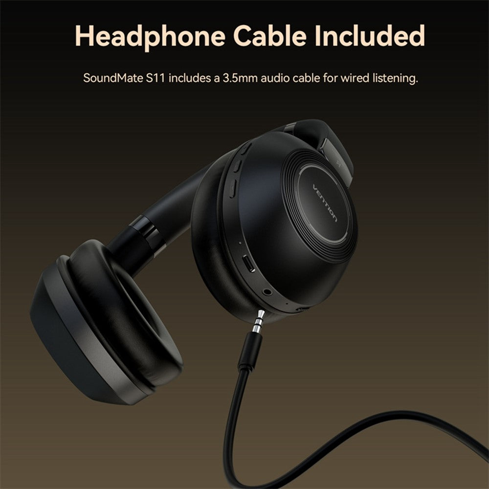 VENTION Soundmate S11 Wireless On-Ear Headset with Microphone