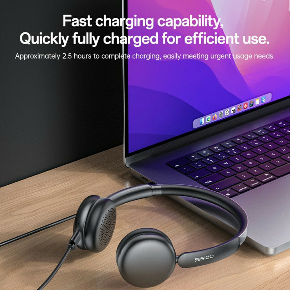 YESIDO EP13 Noise-Cancelling Wireless Headset – Zero-Pressure Comfort