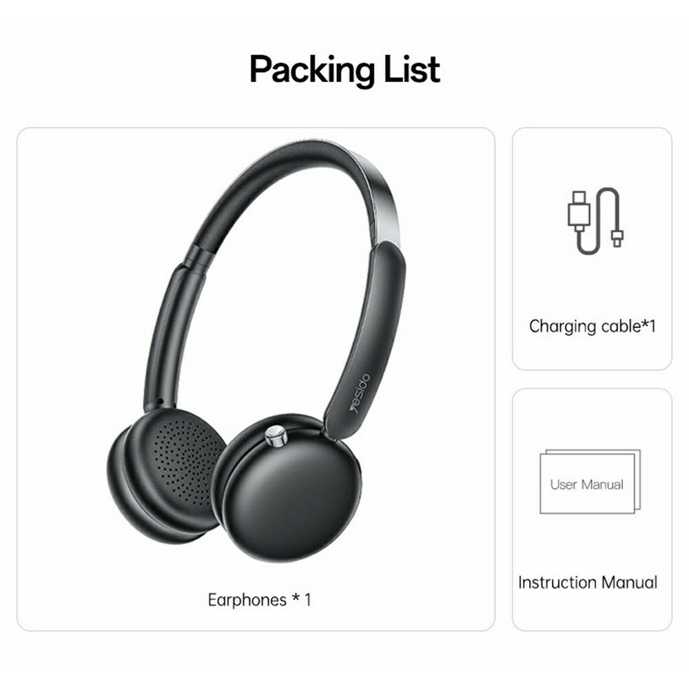YESIDO EP13 Noise-Cancelling Wireless Headset – Zero-Pressure Comfort