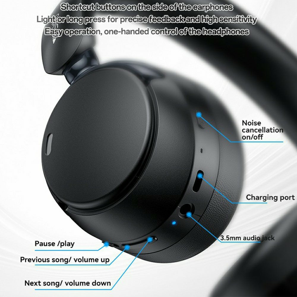 YESIDO EP11 Wireless Headphones – ANC & ENC Noise Cancelling, Over-Ear