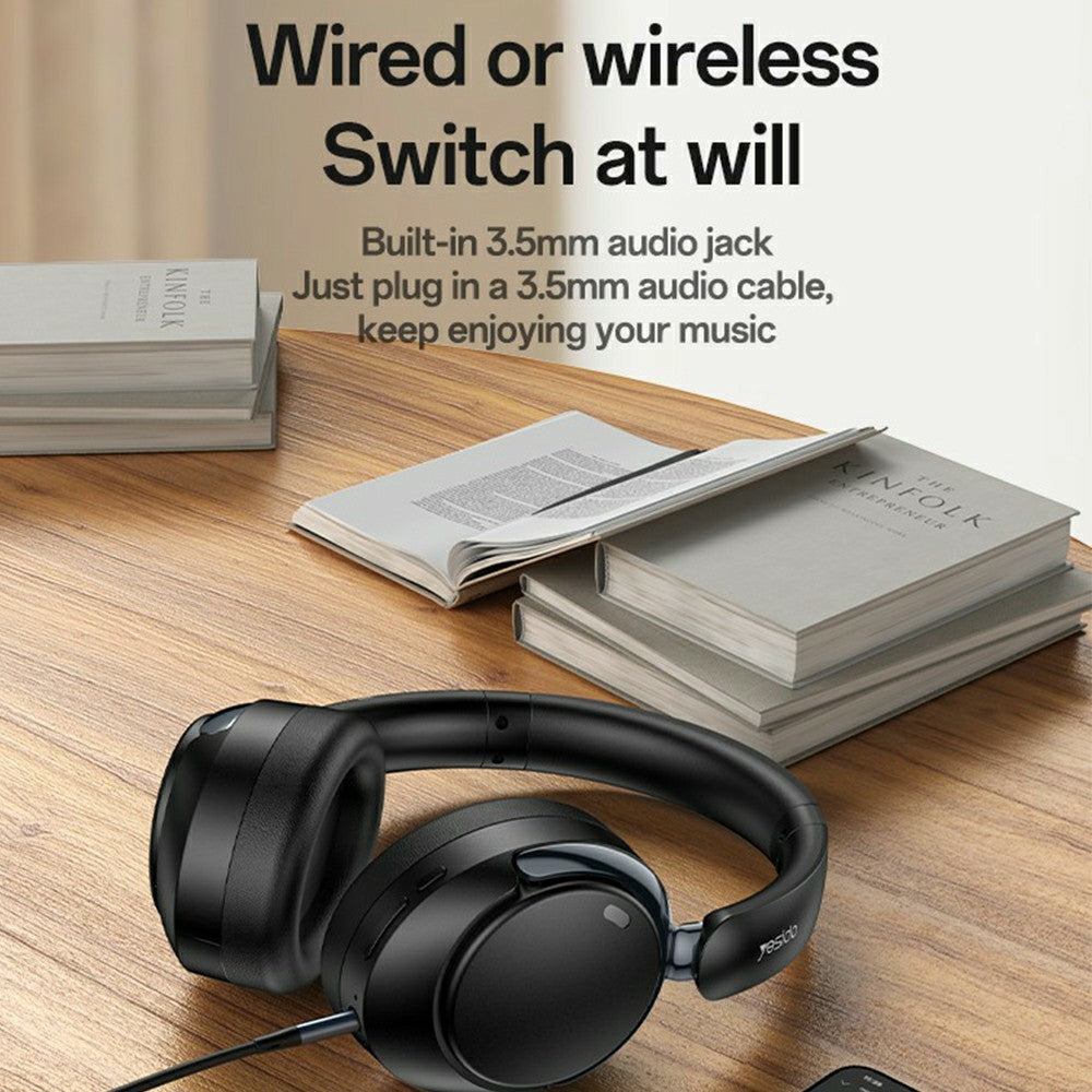 YESIDO EP11 Wireless Headphones – ANC & ENC Noise Cancelling, Over-Ear