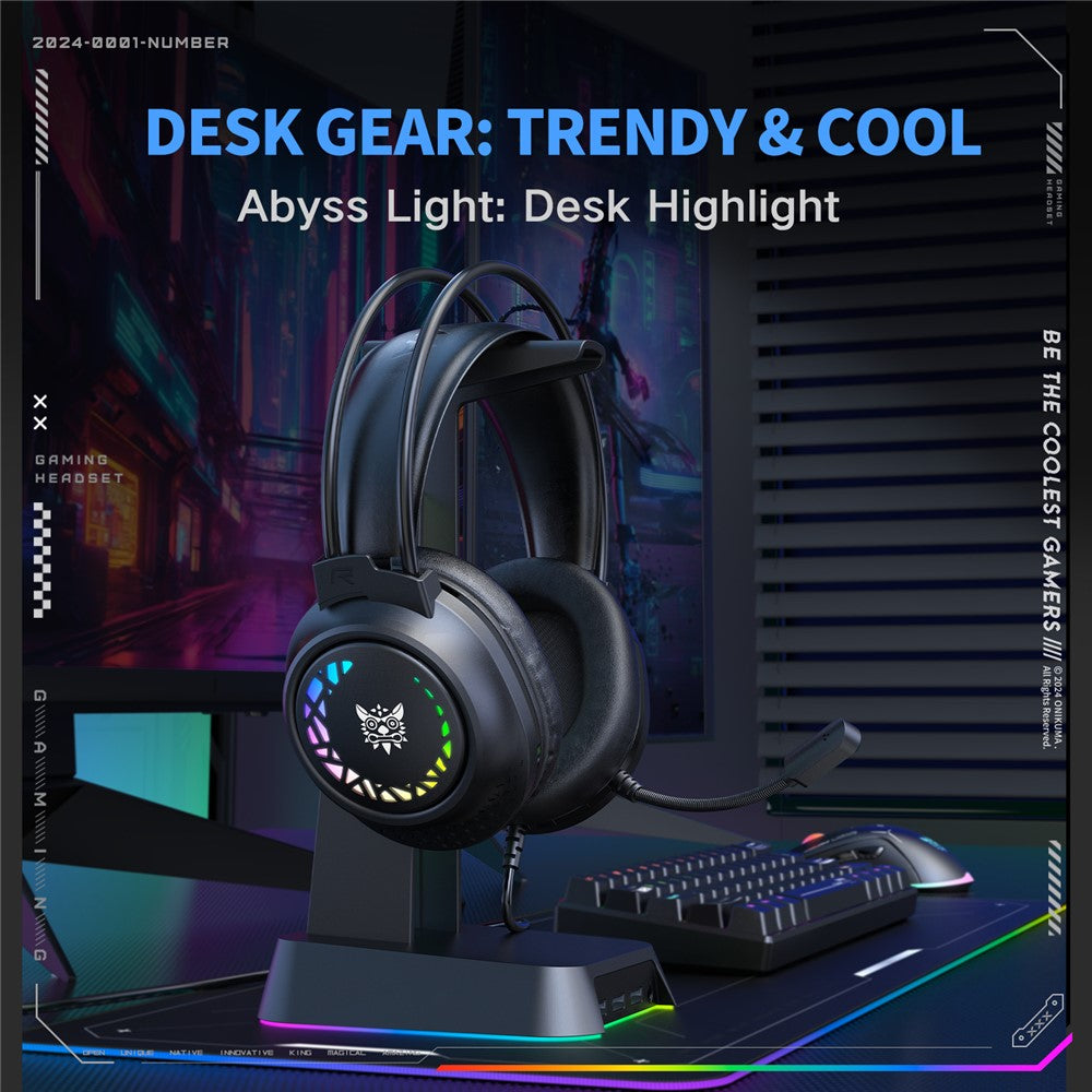 ONIKUMA X92 RGB Wired Gaming Headset for PC & PS5