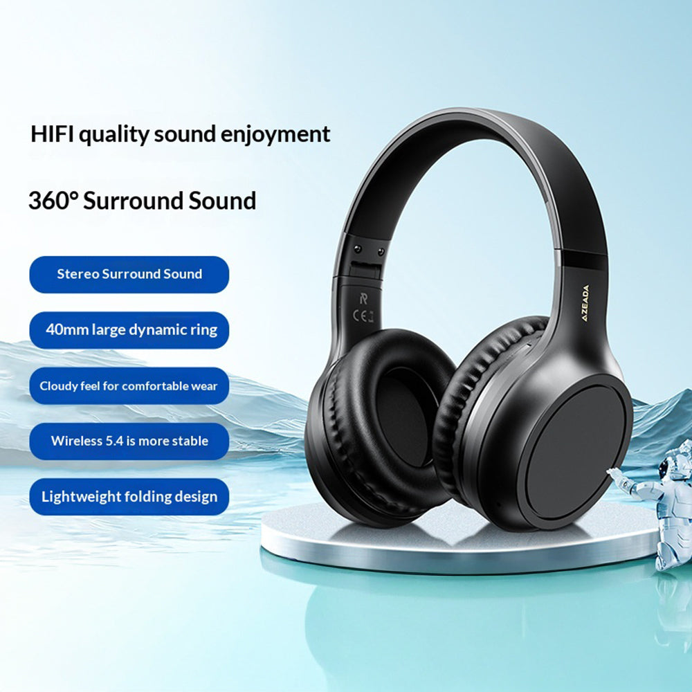 AZEADA Z-BH03 Surround Sound Headphones – 66-Hour Battery Life