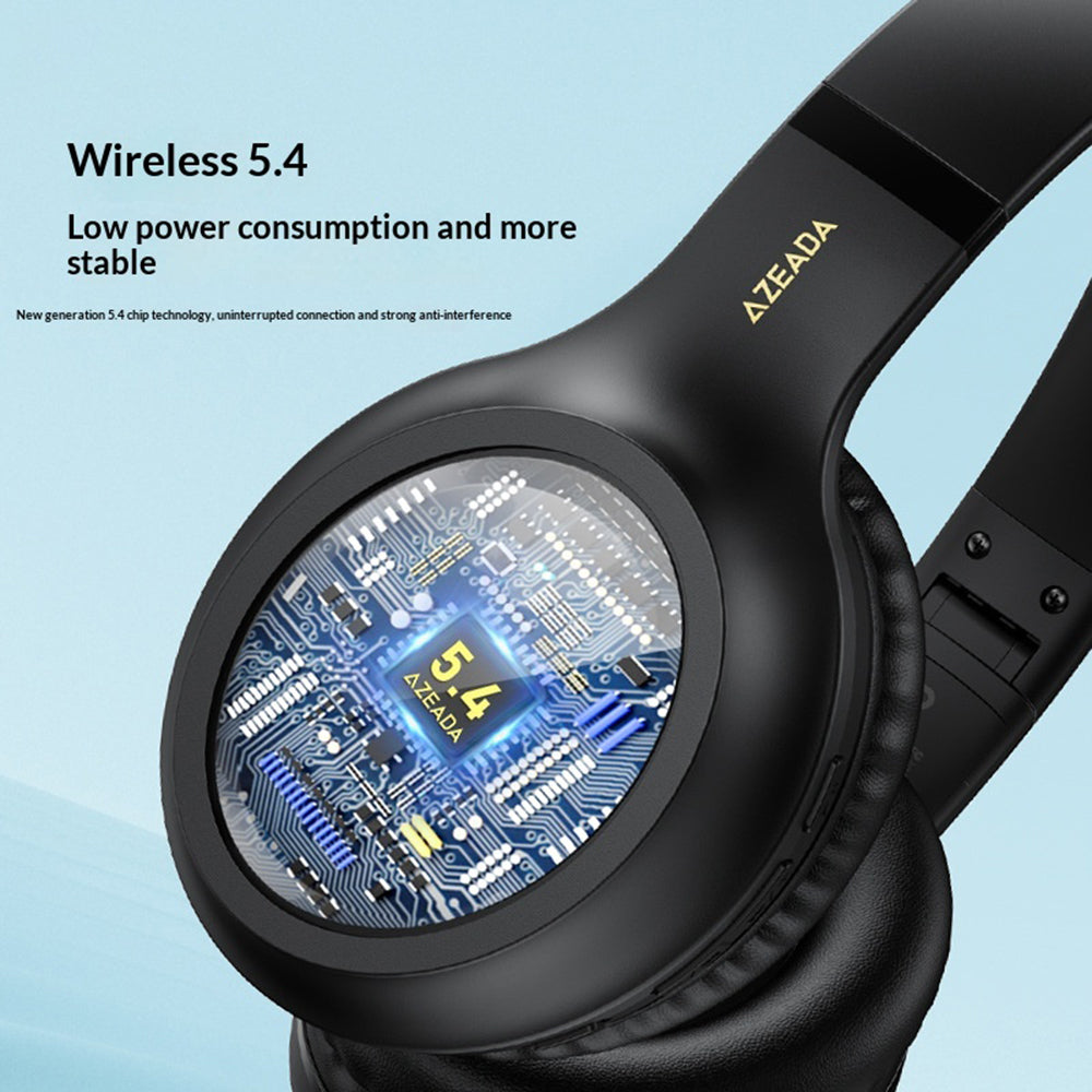 AZEADA Z-BH03 Surround Sound Headphones – 66-Hour Battery Life