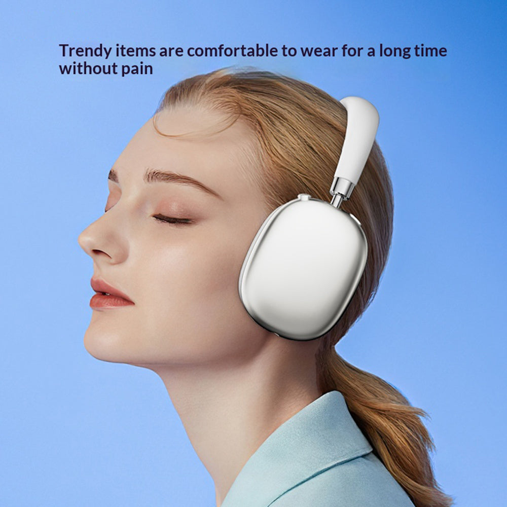 AZEADA Wireless Headphones – 40mm Driver, 70-Hour Battery, Metal Adjustable Design