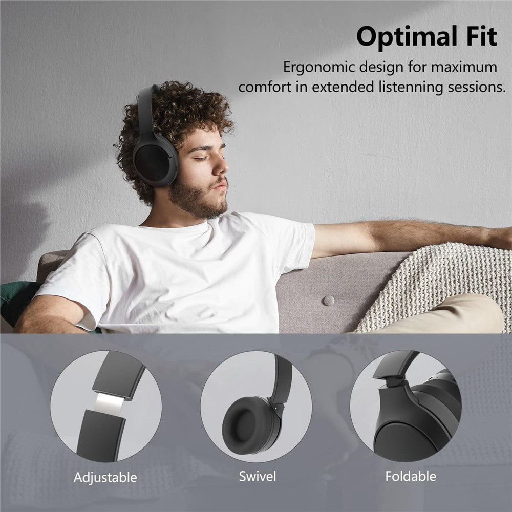 ANC Wireless Sports Headphones – Bluetooth 5.3, Long Battery Life