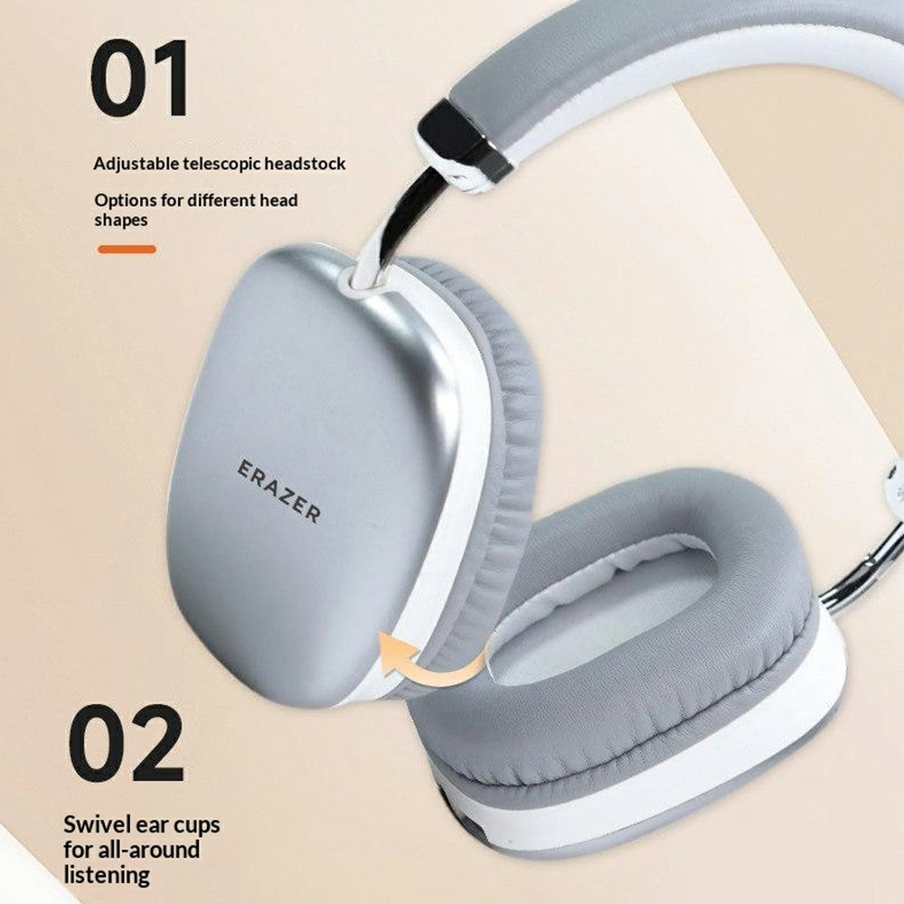 ERAZER EM-Z02 Pro Wireless Headphones – ANC Noise Cancelling, 50-Hour Battery