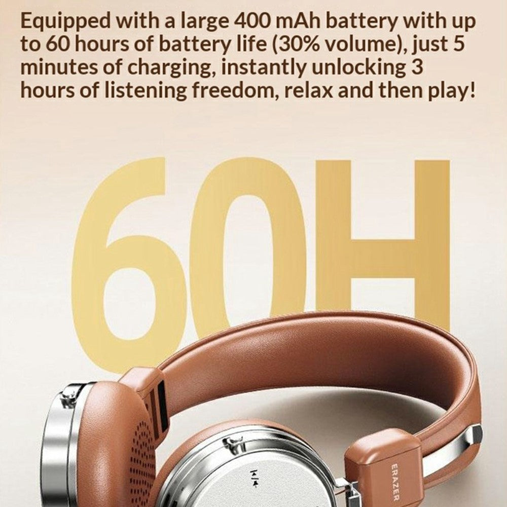 ERAZER R1 Wireless Gaming Headphones – ENC Noise Cancelling, Foldable Arm