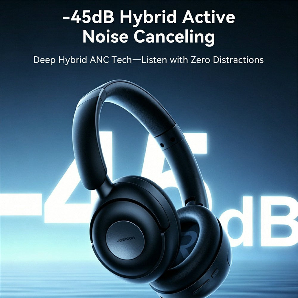 JOYROOM JR-JH3 Bluetooth-compatible Headphones Hybrid Active Noise Canceling Over-Ear Headset with 3.5mm Audio Cable