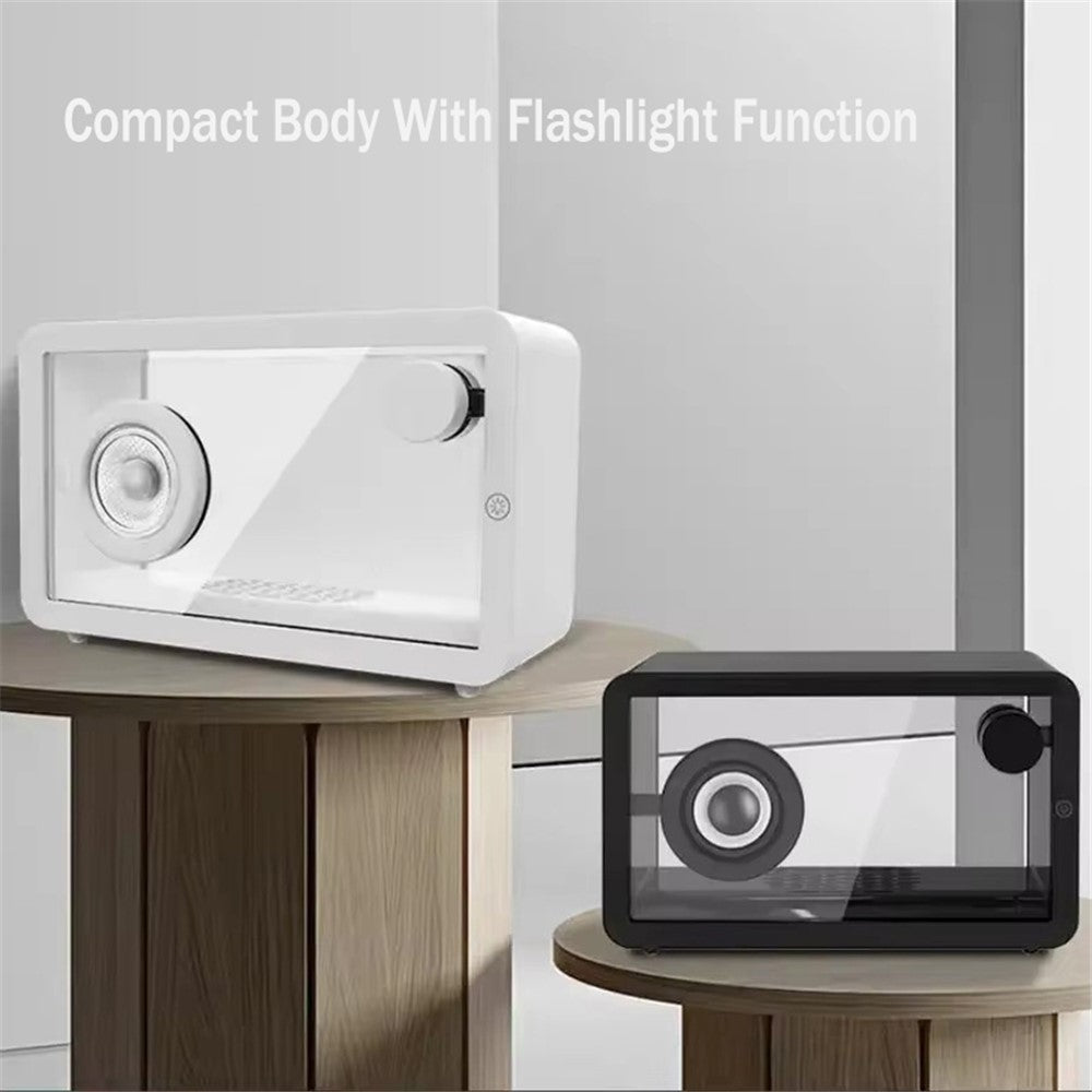 M8 Transparent Bluetooth Speaker – RGB Light, Retro Metal Diaphragm Design